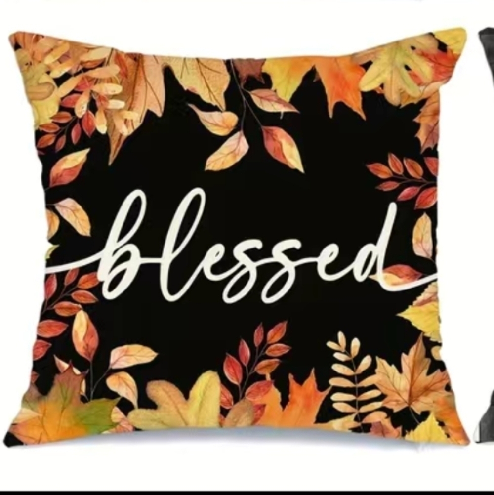 New Autumn Blessed Thanksgiving home decor pillow case accent